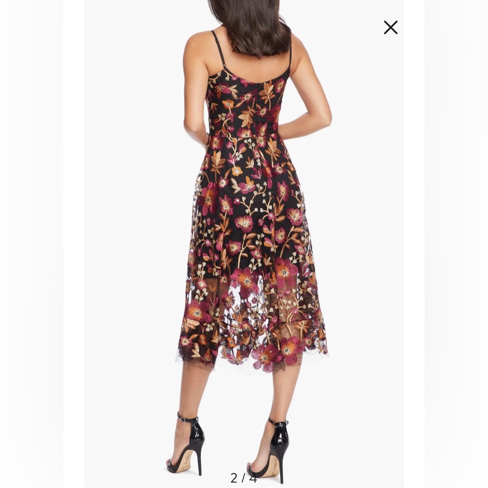 Dress the population Uma floral midi dress - Picture 2 of 4